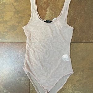 Blush sheer bodysuit NWT